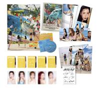 RED VELVET - RED VELVET - Summer Mini Album 'Velvet Summer' Big Wave A Ver. Photobook R + Postcard + Folded Poster + Tatoo Sticker + 5 Extra Official Photocards