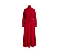 Red Vestido de crepé con cuerpo de lana XL