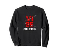 Red Vibe Check Gráfico Rojo Sudadera