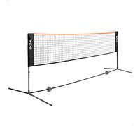 Red Vóley y Bádminton Portátil Ajustable Aktive, 505x101x157 Cm, Negro