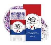 Red White And Blue Glitter - Stick - American Flag 15ml Sparkling 250th Red