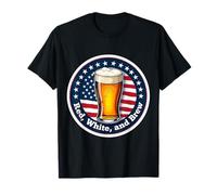 Red White And Brew American Patriot Beer Lover 4 de julio EE. UU Camiseta