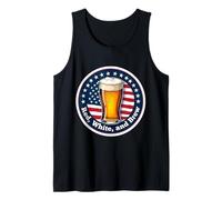 Red White And Brew American Patriot Beer Lover 4 de julio EE. UU Camiseta sin Mangas