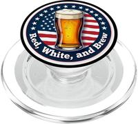 Red White And Brew American Patriot Beer Lover 4 de julio EE. UU PopSockets PopGrip para MagSafe