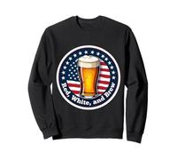Red White And Brew American Patriot Beer Lover 4 de julio EE. UU Sudadera