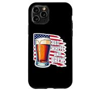 Red White And Brew American Patriot Beer Lover USA 4 de julio Carcasa para iPhone 11 Pro