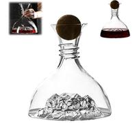 Red Wine Decanter 1800ml Bar Drinkware, Elegant Glass Liquor Serveware With Stopper, Clear Alcohol Decanter For Home Restaurant Collectors Dinner Party Tasting Event Wedding Bartenders