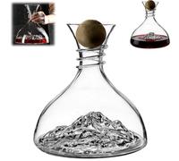 Red Wine Decanter 1800ml Bar Drinkware, Elegant Glass Liquor Serveware With Stopper, Clear Alcohol Decanter For Home Restaurant Collectors Dinner Party Tasting Event Wedding Bartenders