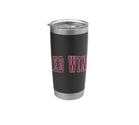 Red Wing Minnesota Souvenir College Style Texto rojo Vaso térmico de acero inoxidable de doble pared