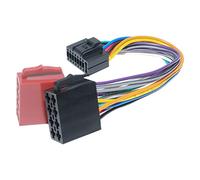 RED WOLF Adaptador de arnés de cableado ISO de 16 pines para radio de coche para Kenwood/JVC KDC KRC KD Instalar enchufe adaptador de cable estéreo