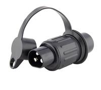 RED WOLF Conector de remolque de 3 polos, 12 V, DIN 9680, de plástico, adaptador para camiones, coches, tractores, barcos, máquinas rodantes