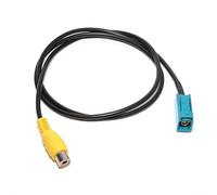RED WOLF Fakra a RCA - Adaptador para cámara de marcha atrás Fakra, cable adaptador de vídeo para coche RCA para VW RNS, Mercedes, BMW, Audi, Ford, radio de coche, adaptador de cable de 80 cm Fakra a
