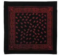 Red X Bandana unisex XL de algodón Paisley Colección Regaliz, rosso, Talla única