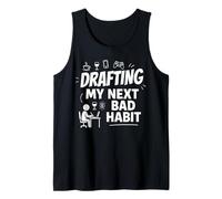 Redactando mi próximo Mal Comportamiento Procrastinación Divertida Camiseta sin Mangas