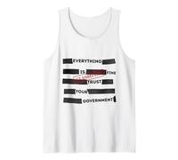 Redacted Everything is Fine Trust Your Government Political Camiseta sin Mangas