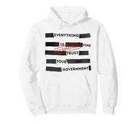 Redacted Everything is Fine Trust Your Government Political Sudadera con Capucha