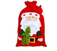 REDAEL Bolsas de regalo de Navidad Bocadillos de caramelo Bolsas de regalo Bolsas de tela grandes Bolsas de Navidad Mochilas de Navidad Suministros de decoración Calcetines-Grande-2PCS