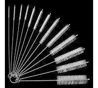 Redamancy 13 Piezas Botella de Limpieza Cepillos, Cepillo Limpia Botellas, Cepillos de Botella, Nylon Cepillos de Botella, para Pajita, Botella, Tetera, Copa