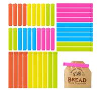 Redamancy 40 Piezas Pinzas Cocina Bolsas, 7/11 cm Pinzas Cierre Bolsas, Color Pinzas Bolsas Alimentos, Pinzas Comida Plastico para Galletas de Nueces de Café