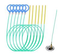 Redamancy 6 Piezas Desatascador Tuberias, Serpiente de Drenaje de Bloque Removedor, Cepillo de Limpieza para Desagüe, Desatascador Fregadero para Quitar el Pelo de Los Desagües Cocina Baño
