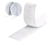 Redamancy 8 Metros 20 mm Belcro Adhesivo Doble Cara Fuerte, Auto Adhesivo Cinta Rollo, Hook y Loop Tape Gancho y Cinta de Lazo, para Costura Ropa Manualidades Bricolaje