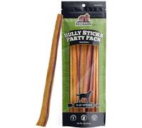 Redbarn Pet Products All Natural Bully Sticks para Perros medianos y Grandes, 20,3-30,5 cm, masticación Saludable y Duradera, Kit de Fiesta 100% Carne de Vacuno, ingrediente único, sin Olor, sin Piel