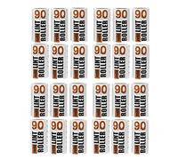 Redberry Juego de recambios de Rodillo de Pelusa, 24 Rollos de 90 Hojas, 324 m/2160 Hojas en Total, Elimina Pelusas, Pelo de Mascotas y Polvo, Color Blanco