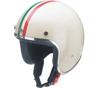 Redbike RB 762 Italia Casco Jet, blanco-rosa-verde, tamaño XS para Hombres