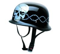 Redbike RK 304 Wired Oldtimer Casco Jet, negro, tamaño M para Hombres