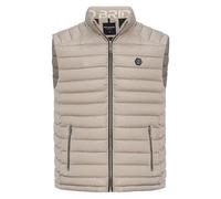 Redbridge Chaleco acolchado con cremallera Chaleco con cuello alto, beige, XL