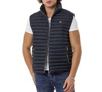 Redbridge Chaleco de hombre con cuello alto Bubble Vest Chaqueta, azul marino, XXL