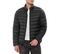 Redbridge Chaqueta acolchada Chaqueta acolchada ligera con cuello alto y cremallera Chaqueta de entretiempo para primavera y otoño, Negro , L