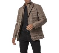 Redbridge Chaqueta acolchada para hombre elegante estilo blazer con aspecto de plumón, chaqueta ligera de entretiempo, marrón, M