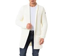 Redbridge Chaqueta de punto para hombre, larga, crudo, M
