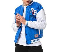 Redbridge Chaqueta para hombre de 2 tonos RB, Azul Saxo, XL