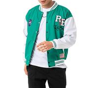Redbridge Chaqueta universitaria para hombre, 2 tonos RB, verde, M