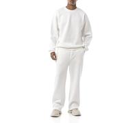 Redbridge Conjunto de chándal de dos piezas - Cómodo traje de jogging con sudadera y pantalón - Prenda de estar por casa y chándal para el ocio y el día a día, Blanco, XXL