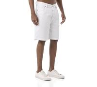 Redbridge Jeans Shorts - Pantalones cortos de denim de corte recto con aspecto vintage - Bermudas de 5 bolsillos de algodón para el verano y el tiempo libre, Color blanco., 32
