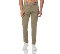 Redbridge - Pantalón para hombre, pantalón chino, pantalón casual, pantalón de negocios, pantalón elástico, caqui, 36W / 30L