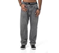 Redbridge - Pantalones baggy de vaqueros - Amplio pantalón de denim con estilo de los años 90 - Vaqueros casuales para el ocio y la ropa urbana, gris, 40W / 34L