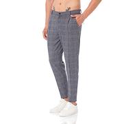Redbridge Pantalones de chándal para hombre, estilo chino, pantalones para el tiempo libre, a cuadros, gris, XXL