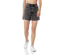 Redbridge Pantalones vaqueros cortos para mujer, bermudas de verano, pantalones vaqueros de cintura alta, gris, 27W