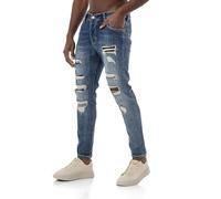 Redbridge Red Bridge - Pantalones vaqueros para hombre, aspecto desgastado, azul, 33W x 32L