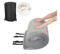 REDCAMP Colchón plegable de espuma viscoelástica para camping, tapete portátil individual para futón con cremallera y bolsa de transporte, colchón de viaje enrollable para dormir, para suelo, coche,