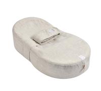 REDCASTLE, Cocoonababy, Cocoon ergonómico Confort Acogida Bebé, Envoltura y Contenedor Encontrado, Limita la ERGE, Facilita el Tránsito Intestinal,Desarrolla la Motricidad,Tejido Oeko-Tex,Lino,Natural