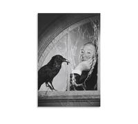 REDCHAMBER Alfred Hitchcock - Póster de pared en blanco y negro para decoración del hogar, lienzo de 40 x 60 cm