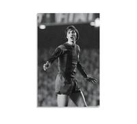 REDCHAMBER Fútbol-Johan-Cruyff-Of-Barcelona-In-Action-1978 - Póster de pintura en lienzo, póster impreso, obras de arte, decoración de habitación, 20 x 30 pulgadas (50 x 75 cm)