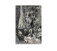 REDCHAMBER Póster de Don Quijote en su biblioteca de Gustav Dore, impresión artística, póster para colgar en la pared, decoración familiar, 40 x 60 cm