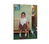 REDCHAMBER Póster del pintor americano Norman Rockwell Shiner or Outside The Principal, póster impreso para pared, lienzo, decoración del hogar, 60 x 90 cm