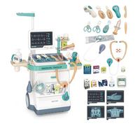 RedCrab Doctora Juguetes Niños, Carro Médico Juego de Simulación con 26 Accesorios: Estetoscopio y Equipo Médico, Juego de rol Juguete Educativo Regalo Juguetes para Niños 3 Años+